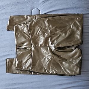 Faux leather leggings